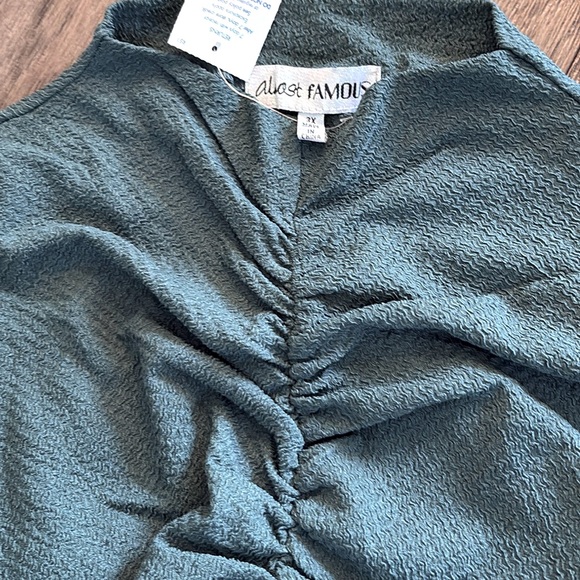 NWT Lot of 2x [Almost Famous] Green Ruched Top & Maxi Skirt, Women’s Plus 2X, 3X - Picture 6 of 11